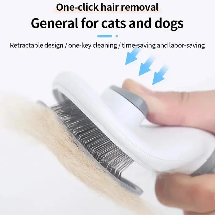 Peigne autonettoyant pour animaux de compagnie, brosse pour chat, épilation pour animaux de compagni