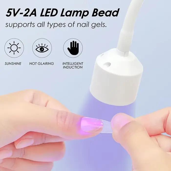 Mini sèche-ongles UV LED lampe à ongles pliable USB lampes de polymérisation lampe de bureau pour ve