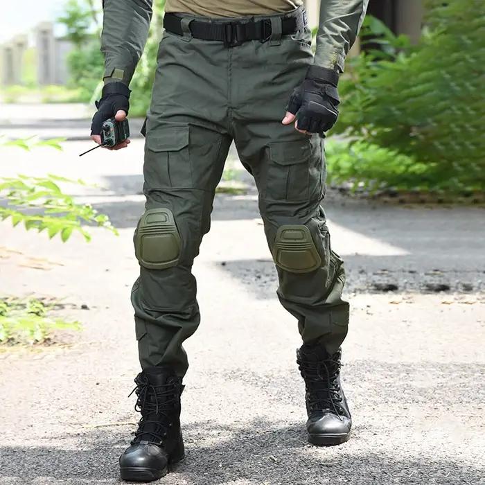 HAN WILD Pantalon grande taille 8XL Pantalon cargo pour homme avec coussinets Pantalon tactique rési