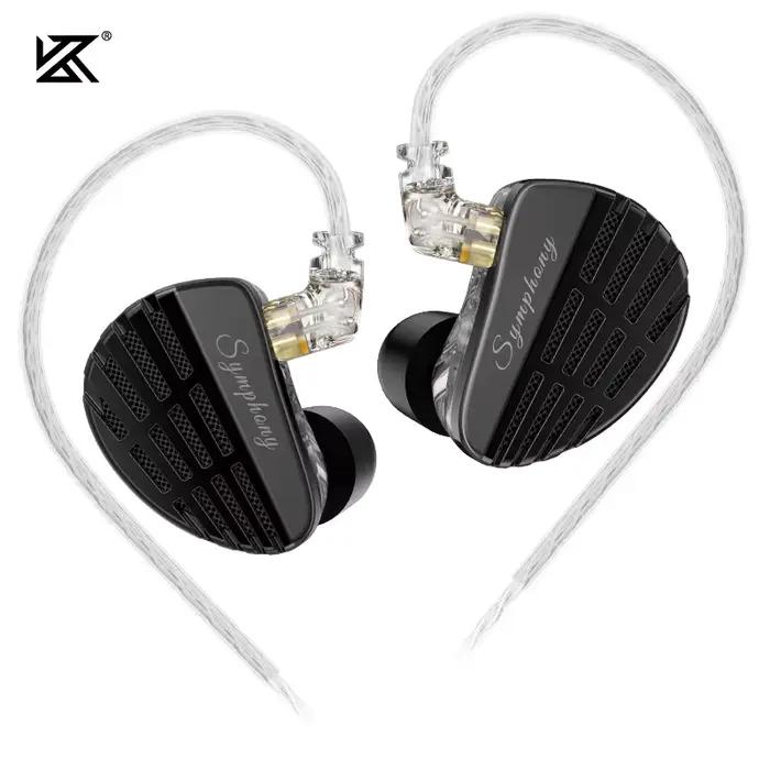 KZ-Écouteurs Hybrides à Pilote Communautés aire Auto-développé, Ensembles de Sauna de Jeu Hi-Fi DJ à