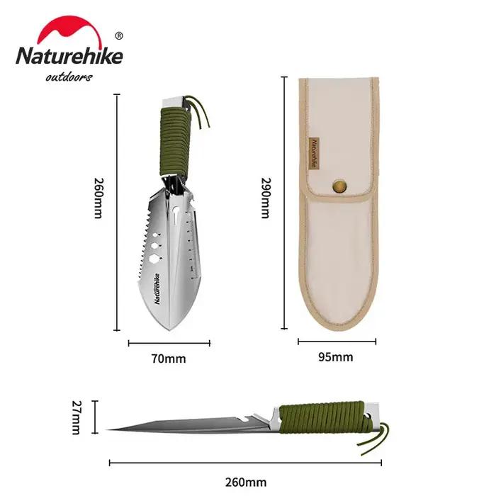 Natureifa-Pelle de camping multifonctionnelle pour l'extérieur, pelle de randonnée, outil d'urgence