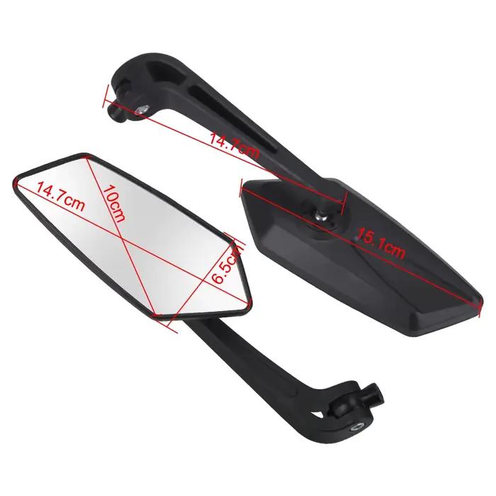 YOSOLO-Rétroviseurs Latéraux de Moto, Accessoires Universels Noirs pour 73Inboulon tor