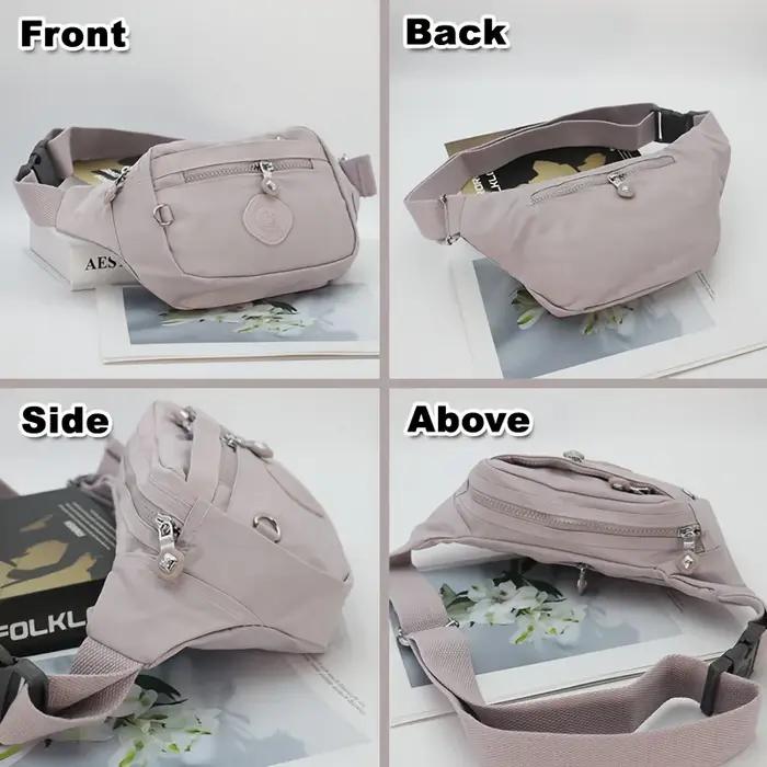 Sac à bandoulière pour femme, sac de poitrine en nylon de haute qualité, bandoulière réglable, plusi