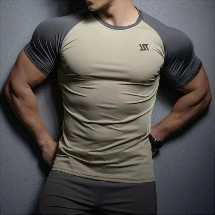 T-shirt fitness homme Righttrack manches courtes - Haute élasticité pour running et gym