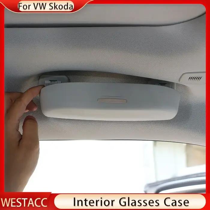 Étui en ABS pour lunettes de soleil, support pour VW Touareg 2018 – 2021 pour Skoda Karoq kodiaql, b