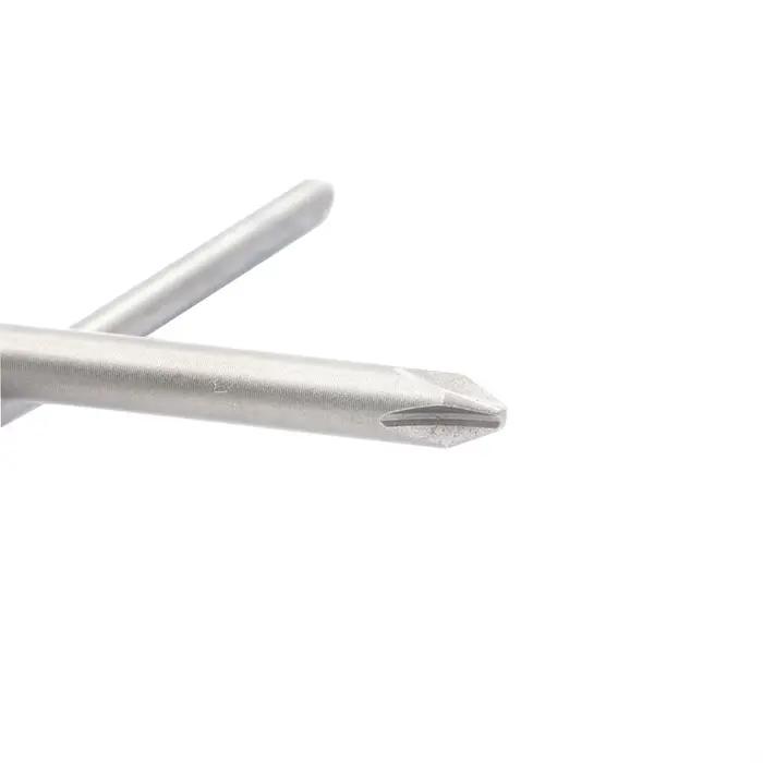 Embout de tournevis Phillips en acier allié S2, 50mm 75mm 100mm 150mm, 12 pièces/15 pièces, avec emb