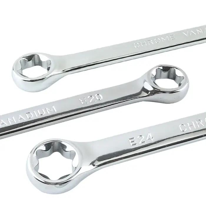 E-torx clé à boîte E6 E8 E10 E12 E14 E18 E20 E24 Torx ensemble clé à anneau outils clé étoile