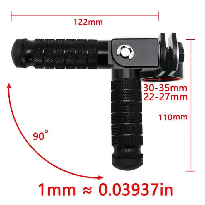 Pince de 22-27/30-35mm, pièce de moto en aluminium CNC, pédales universelles, repose-pieds pliés, mo
