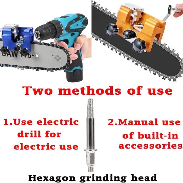 Affûteur de tronçonneuse pour le travail du bois, outils abrasifs, adapté à la plupart des vues à ch