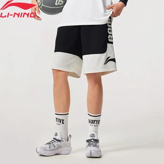 Li-ning hommes BADFIVE basket-ball compétition Shorts à sec Polyester respirant doublure confortable