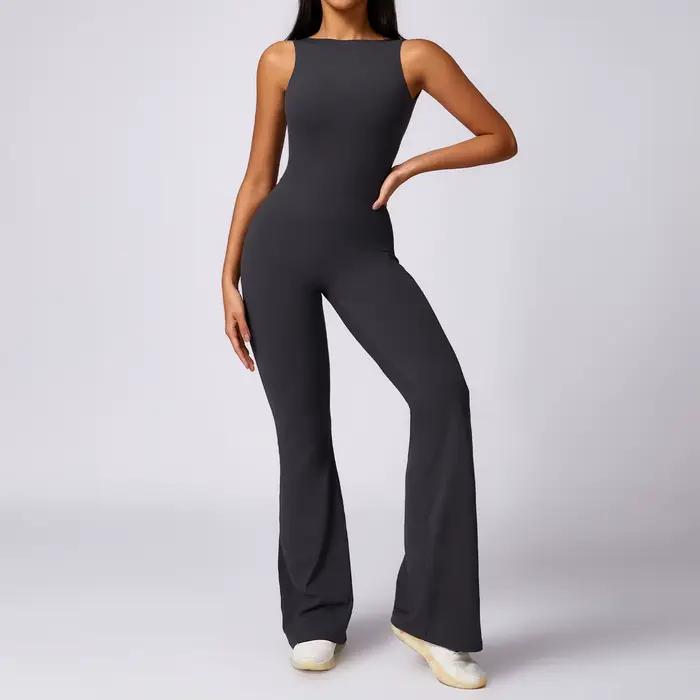 Ensemble yoga femme une pièce - Combinaison fitness legging body nouveau sport été