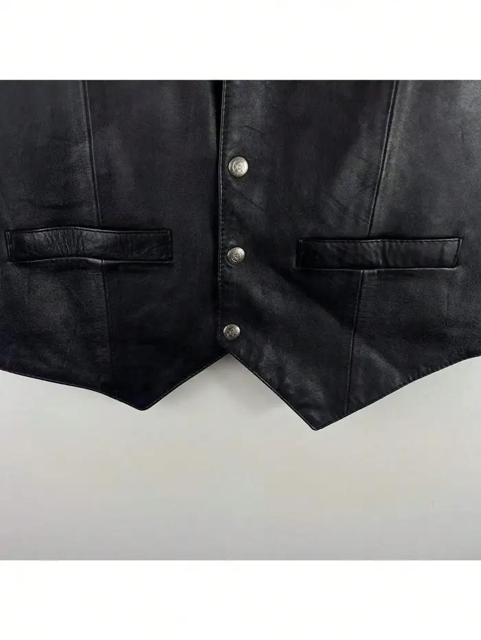 Hommes gilet noir motard moto Hip Hop gilet mâle Faux cuir Punk printemps sans manches en cuir gilet