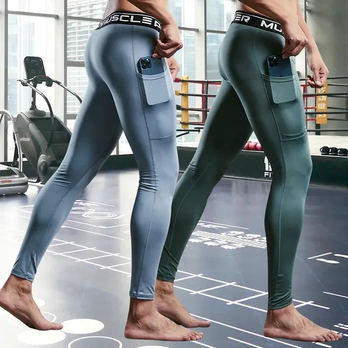 Pantalons de survêtement de Compression pour hommes collants pour hommes pantalons de Sport pour sal