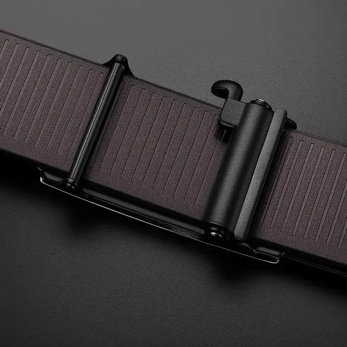 Ceinture élégante en cuir PU pour hommes – Ceintures à la mode pour la vie quotidienne, les loisirs,