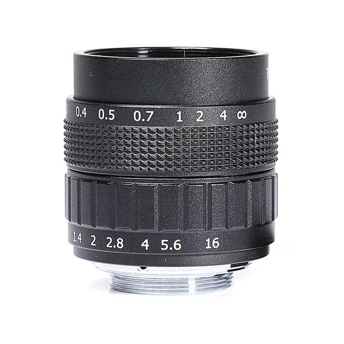 Objectif CCTV 50mm F1.4 APS-C + anneau d'adaptation + 2 anneaux Macro pour sony Fuji NIKON1 Canon EO