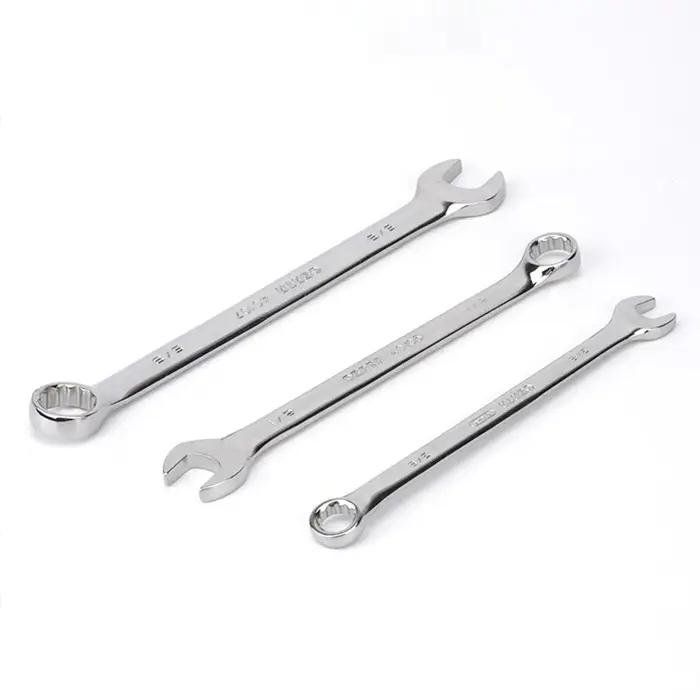 Clé à cliquet à extrémité ouverte en fleur de prunier à double usage, clés combinées 6MM-32MM, coupe
