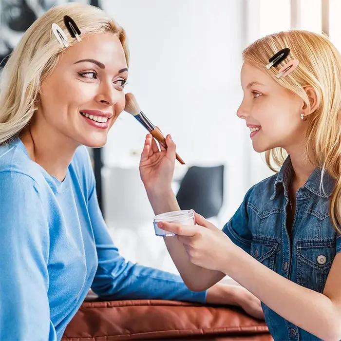 Pinces à cheveux sans couture, 10 pièces/ensemble, Barrette à frange latérale, maquillage, lavage du