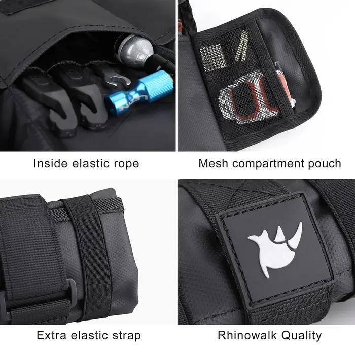 Rhinowalk vtt outils de réparation de vélo stockage sac de vélo haut avant Tube cadre sac Burrito Pa