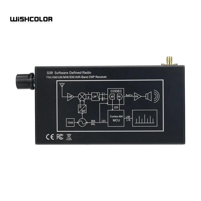 Wishcolor DSP-01 SDR Radio Récepteur DSP Numérique Démodulation CW/AM/SSB/FM/WFM avec 4.3 "IPS LCD