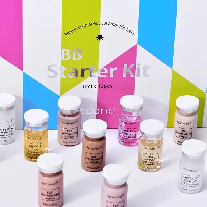 Corée BB crème lueur débutant Kit de démarrage Niacinamide/Peptide visage soin de la peau sérum Esse
