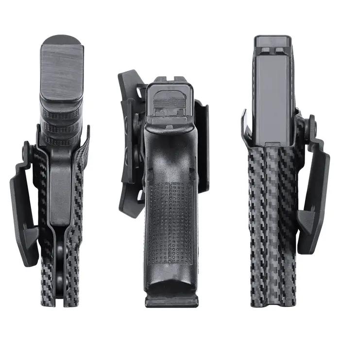 OWB-Étui Kydex pour Glock 17/19/19X/26/32/44/45 Isabel (1-5), supports pour odordroitier DulFast Pia