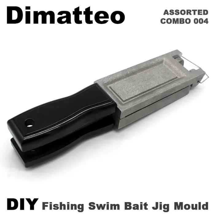 Dimatteo-Moule de tête de gabarit d'appât de natation bricolage, combo assressenti, 4 cavités, 1oz,