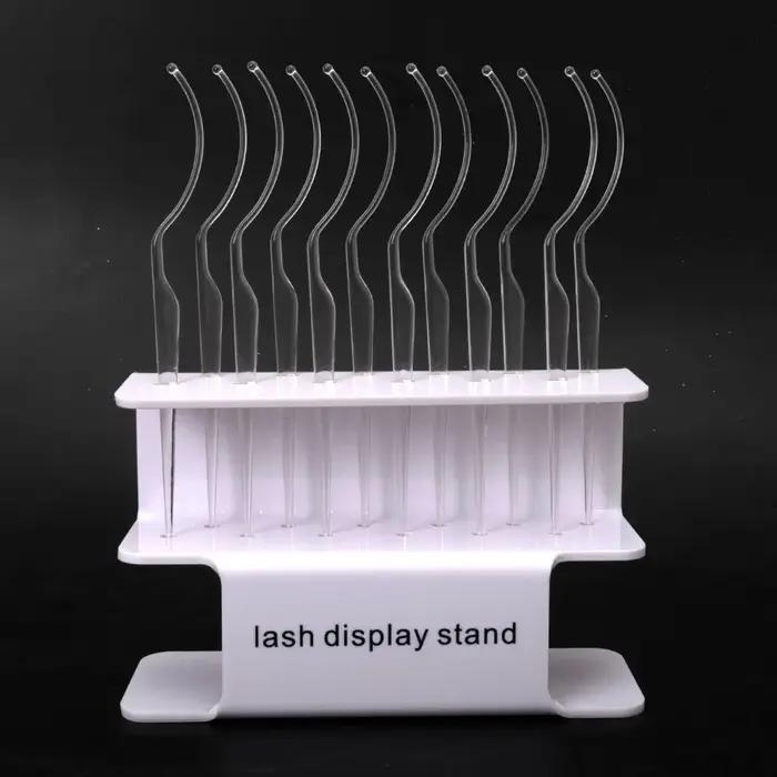 Yiernu personnalisé testeur de cils bâton fantaisie présentoir de cils avec 12 bâtons de Test de cil