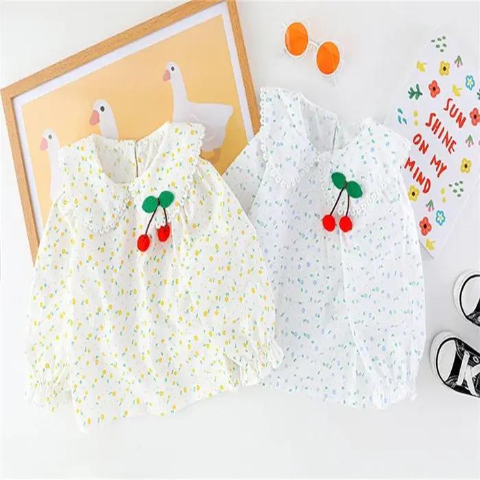 Ensemble de Vêtements pour Bébé Fille, Motif Floral, Manches sulf, Couleur Unie, Bavoirs Décontracté