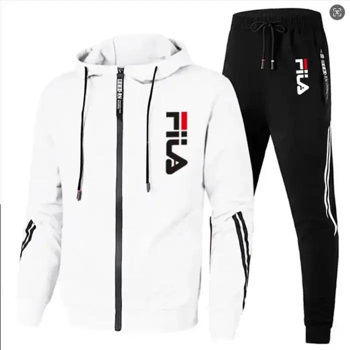 Ensemble de jogging décontracté deux pièces pour homme 2026 : veste zippée d'extérieur printemps-aut