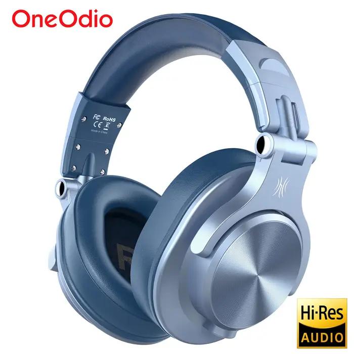 Oneodio A70 casque sans fil Bluetooth 5.2 72 heures sur l'oreille Audio haute résolution 3.5mm/6.35m