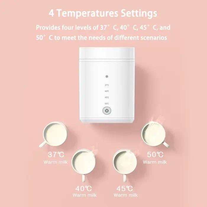 Chauffe-biberon sans fil N1, chauffe-lait portable rechargeable par USB + stérilisateur, ensemble de