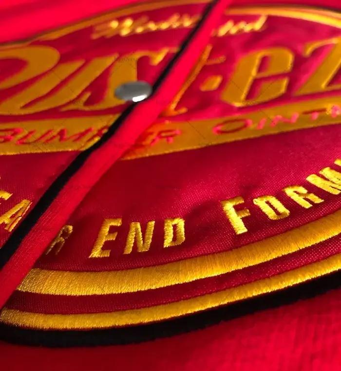 Nouvelle mode américaine lettre broderie surdimensionné rouge épissé Veste hommes Harajuku Y2K d