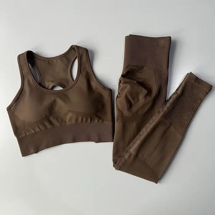 Soutien-gorge de sport antichoc, Leggings, Fitness professionnel, beauté du dos, séchage rapide, tai