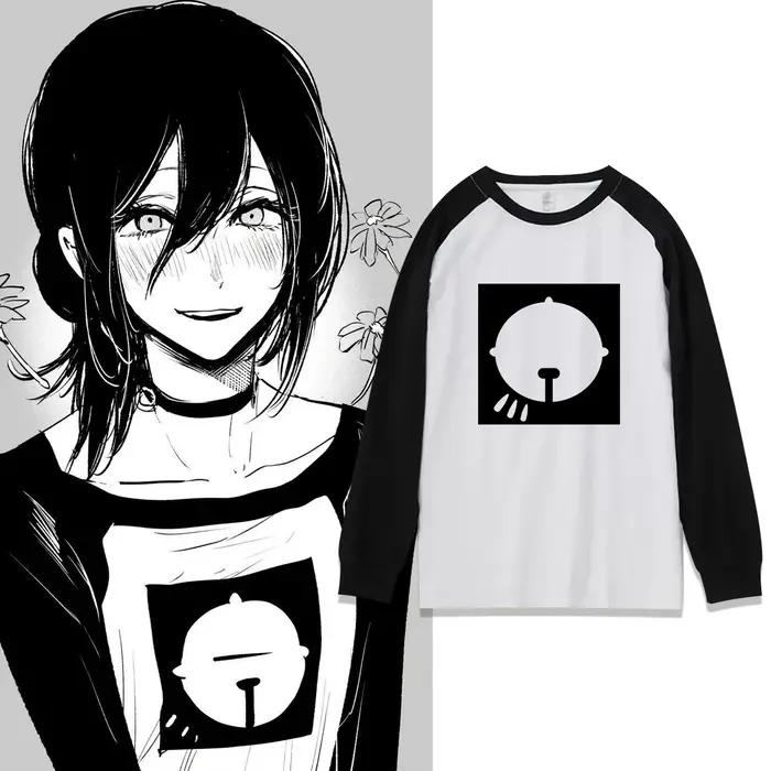 Anime Reze T-shirt à manches longues Cosplay surdimensionné Vintage tronçonneuse hommes femmes vêtem
