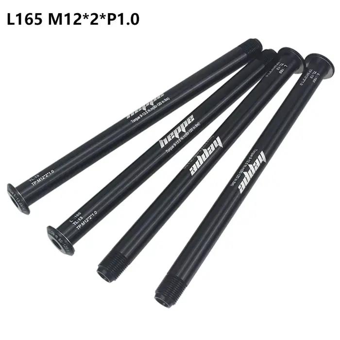 HEPPE vélo Double plomb à travers l'axe 119mm/165mm M12xP1.0 vtt vélo de route fourche avant arbre b
