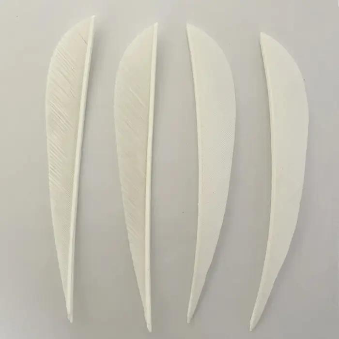 100 pièces 4 pouces dinde tir à l'arc plume Fletching flèche Fletches chasse ailes droite/gauche bri