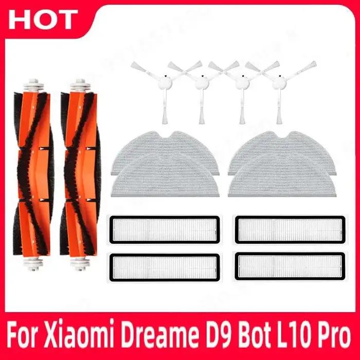 Ensemble d'accessoires pour aspirateur robot Xiaomi Dreame D9 Bot L10 Pro, pièces de rechange, bross