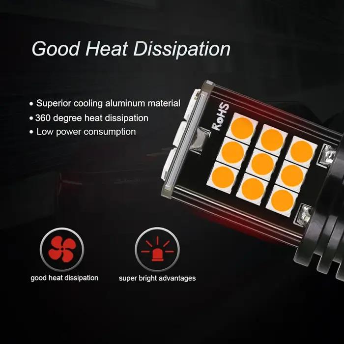 NLpearl-Clignotant automatique, 2x lampe de signalisation de voiture, ampoule LED, 7440, 24SMD, T20,