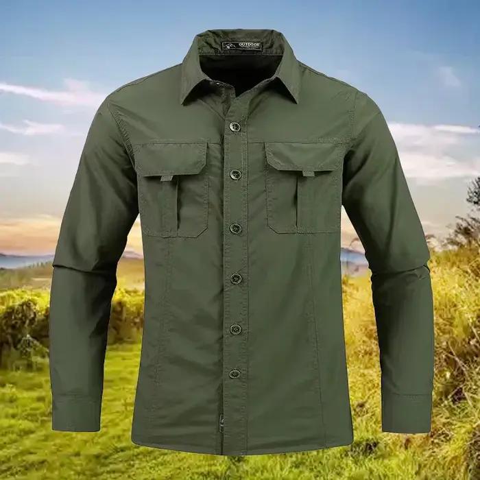 Chemise légère et respirante, chemise tactique multifonctionnelle, chemise de travail d'extérieur à