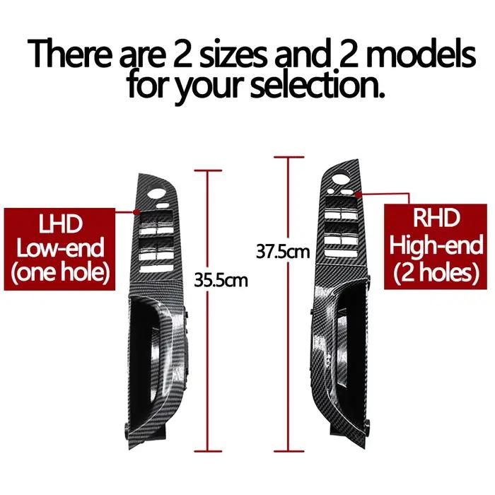 Poignée de traction d'accoudoir de porte intérieure en Fiber de carbone LHD RHD, pour BMW série 3 E9