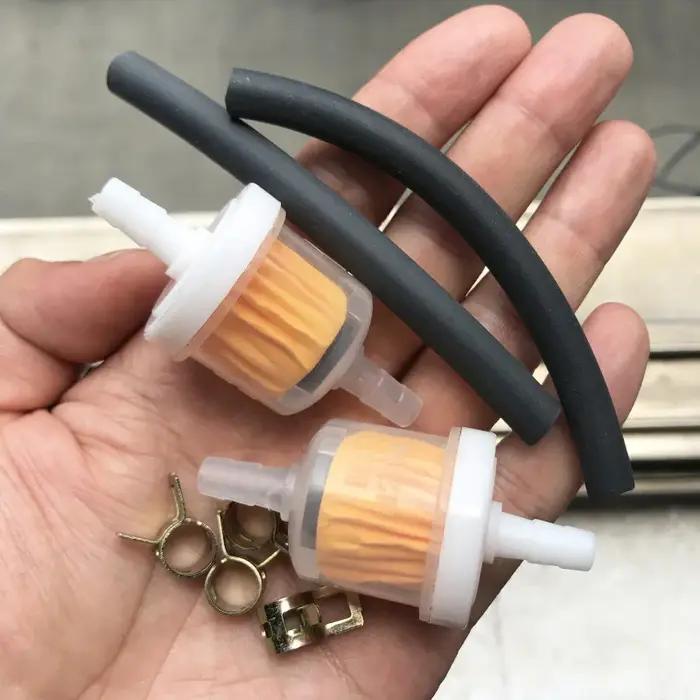 1 ensemble de tuyaux de carburant en ligne avec Clips universels pour Mini Moto 2 temps, Dirt Bike,