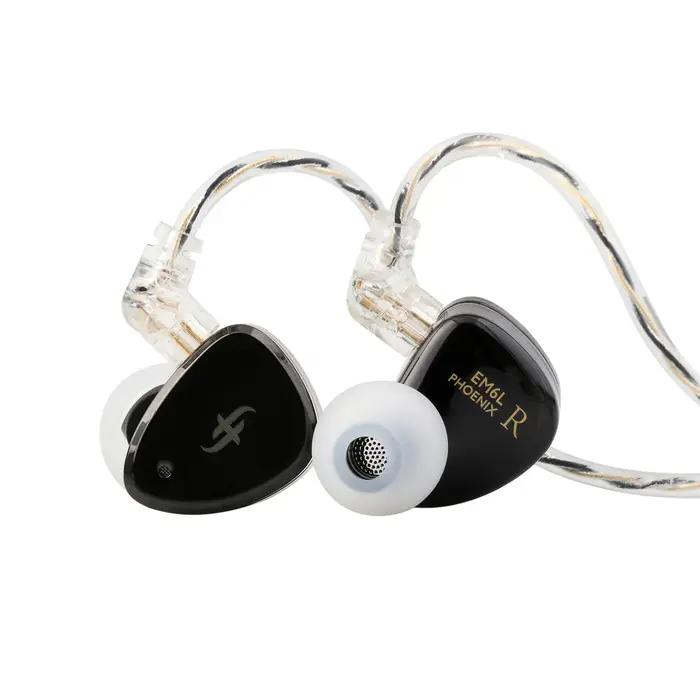 SIMGOT-Écouteurs intra-auriculaires à pilote hybride EM6L 1esse + 4BA, oreillettes HiFi IEM avec poi