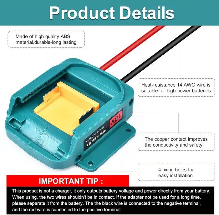 Adaptateur de batterie pour roues électriques, Compatible avec Makita 18V BL1830 BL1840, convertisse