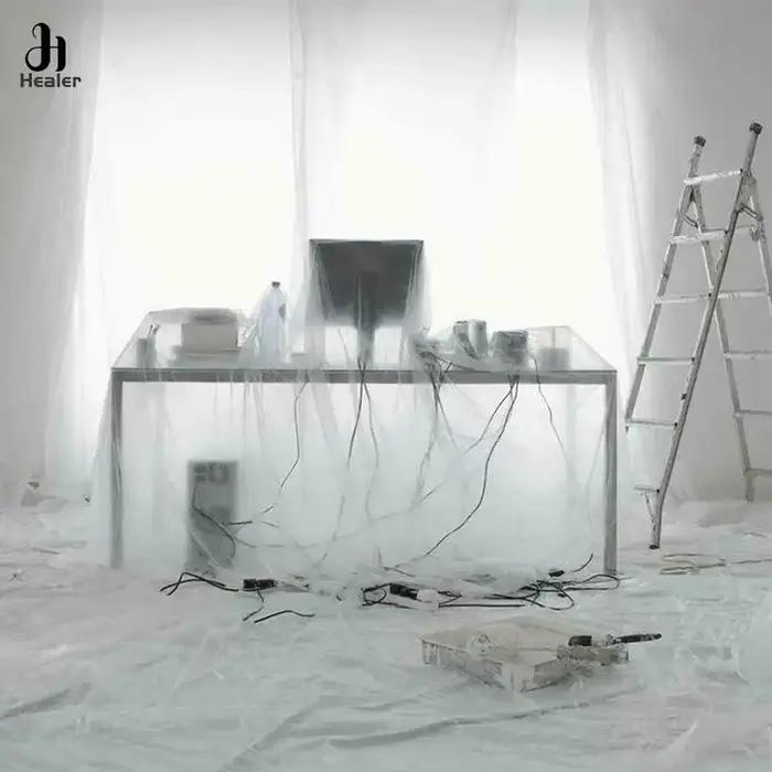 Juste anti-poussière imperméable pour meubles en plastique, housse anti-poussière pour voiture, lit,