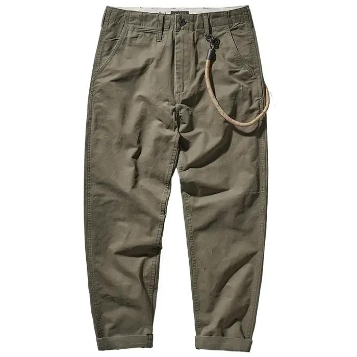 Salopette de Marque Japonaise Rétro pour Homme, Pantalon Droit, Ample, Décontracté, Pieds Coniques,