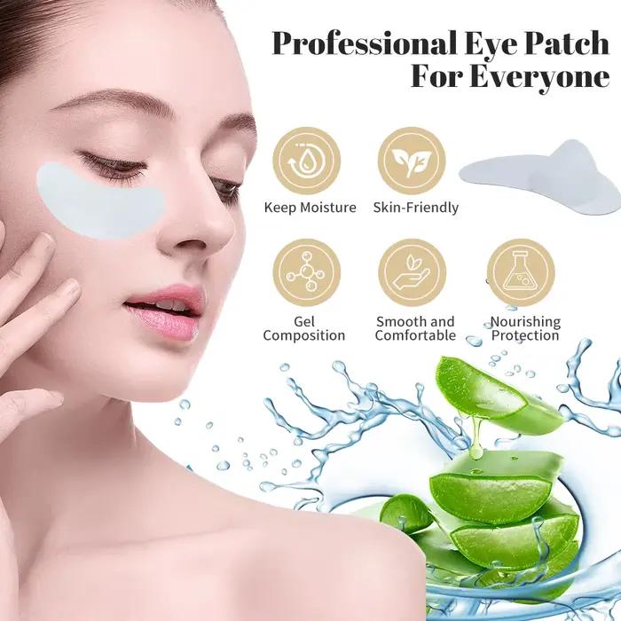50 paires de patchs d'extension de cils patchs Hydrogel tampon de Gel maquillage outils de levage de