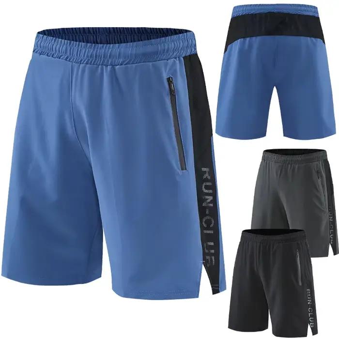 Short de Course Homme Patchwork Entraînement - Poches Zippées Séchage Rapide Fitness Nouvelle Collection Été 2022