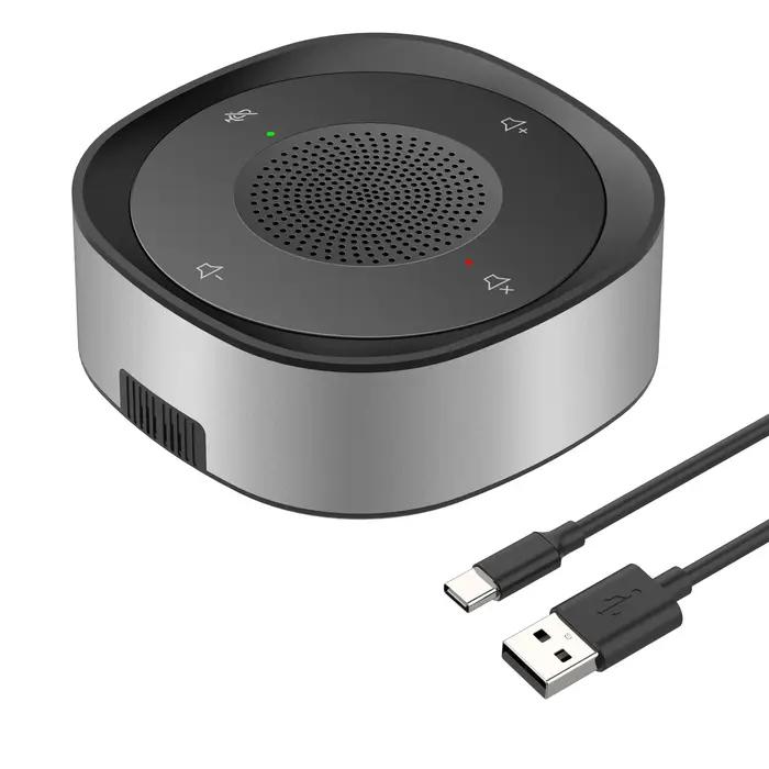Haut-parleur de conférence USB, Microphone filaire, touche tactile, Omni, micro directionnel, PnP, p