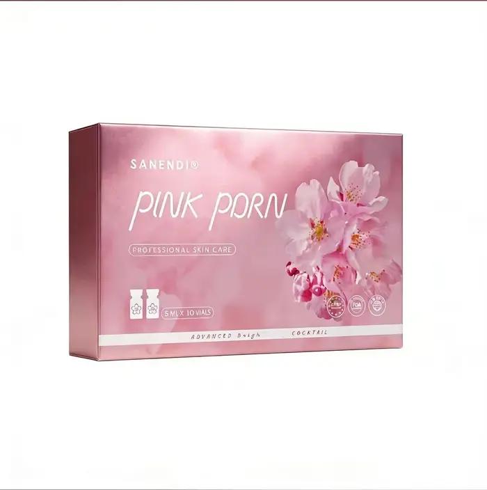 Sérum facial Sanendi PDRN Pink Cocktail ADN de saumon pour Dermapen, éclat du visage, acide hyaluron