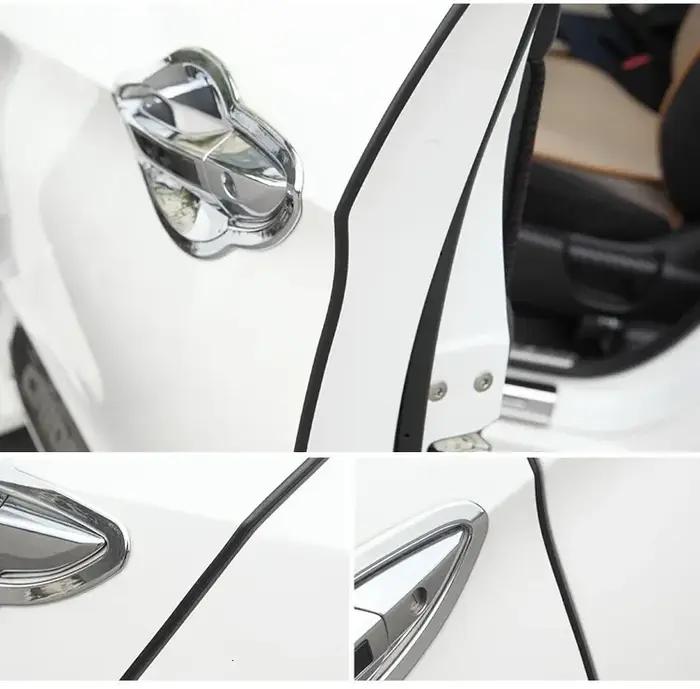 Bandes de protection en caoutchouc pour porte de voiture, 5 m/paquet, moulures de portes latérales,